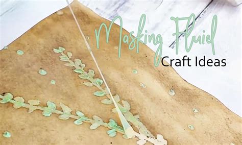 Looking for a good deal on fluid masking? How To Use Masking Fluid Craft Ideas