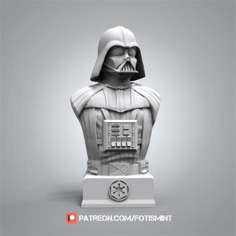 3d Printable Darth Vader Bust Star Wars By Fotis Mint