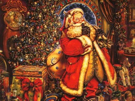 Vintage Christmas Santa Wallpapers Top Free Vintage Christmas Santa Backgrounds Wallpaperaccess