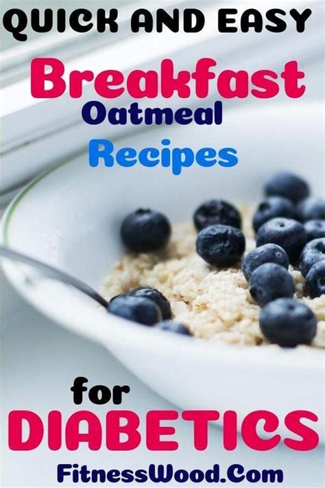 We include a recipe nutrition. Breakfast Oatmeal Recipes for Diabetics or Prediabetic #gestationaldiabetes | Breakfast oatmeal ...