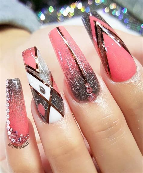 61 Awesome Coffin Nail Designs Youll Flip For Lily Fashion Style