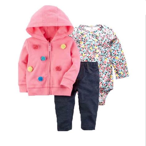 2018 Baby Boy Clothes Set Autumn Spring Clothing 3pcs Outwear Coat Baby
