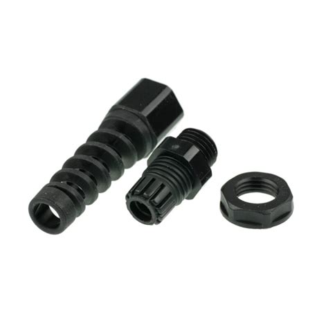Ein knickschutz ist eine vorrichtung, welche ein flexibles bauteil oder eine verbindung vor zu starker beanspruchung, insbesondere dem abknicken oder abreißen schützen soll. Kabelverschraubung mit Knickschutz 6,5mm schwarz, 1,10
