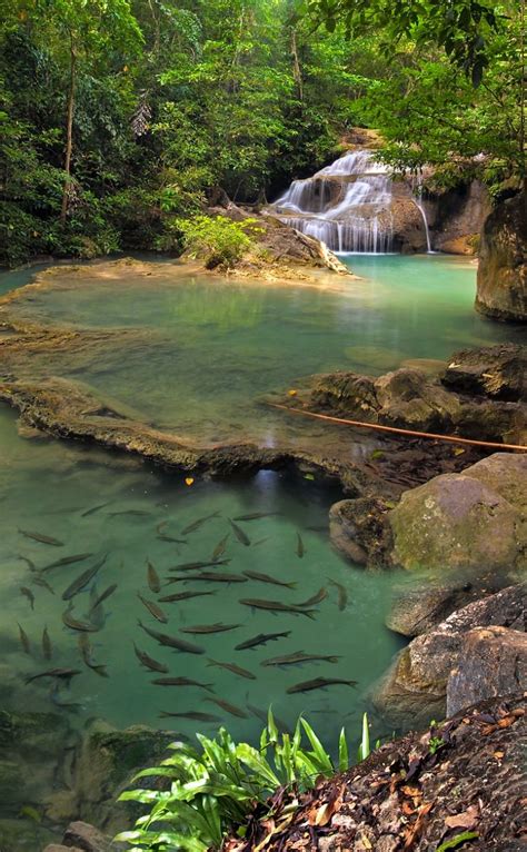 Erawan National Park Is A 550 Square Kilometer Park In Western Thailand