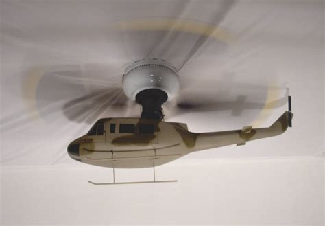 Enclosed ceiling fans make great bunk bed fans because they are safer to install over top bunks or in rooms with low ceilings. Camo Huey Helicopter Ceiling Fan | An idea that I have had ...