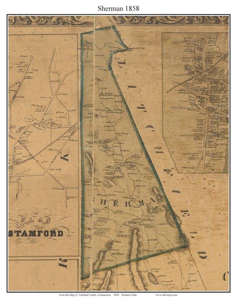 This Map Is A Custom Made Excerpt From The Old Fairfield County Wall