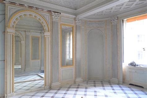 Beautiful Louis Xvi Style Paneled Room With Architectural Decoration