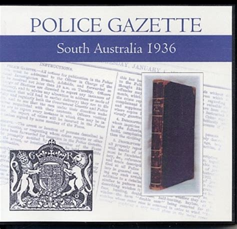 South Australian Police Gazette 1936