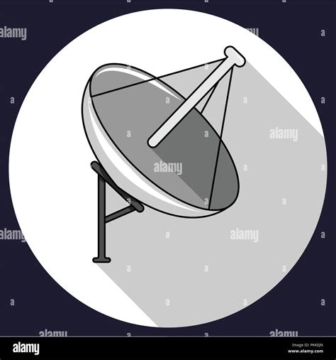 Vector Illustration Of Satellite Satellite Communication Stock Vector