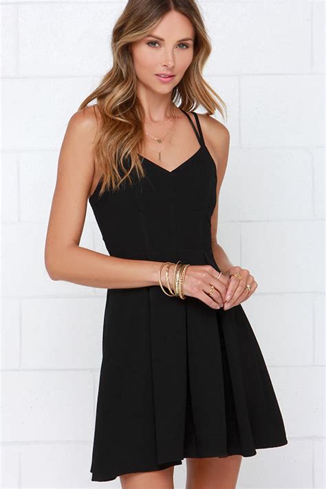 Pretty Black Dress Sleeveless Dress Strappy Dress 4400 Lulus