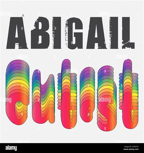 Abigail Name Design Hi Res Stock Photography And Images Alamy
