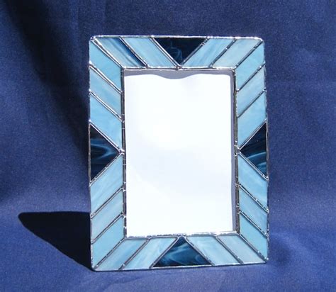 Stained Glass Picture Frame Shades Of Blue Frame 5 By Hobbymakers