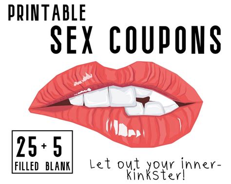 Printable Sex Coupons For Kink Sex Game For Couples Kinky T Idea For Dom And Sub Etsy