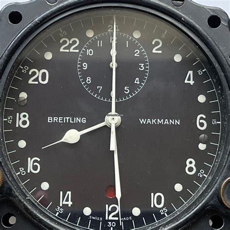 Breitling Wakmann Vintage 8 Day Military Aircraft Clock For 1440 For