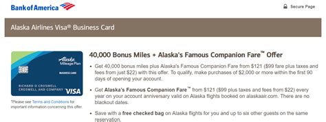 Wireless carrier fees may apply to some benefits. Bank of America Alaska Airlines Business Card Now 40,000 Mile Bonus - Doctor Of Credit