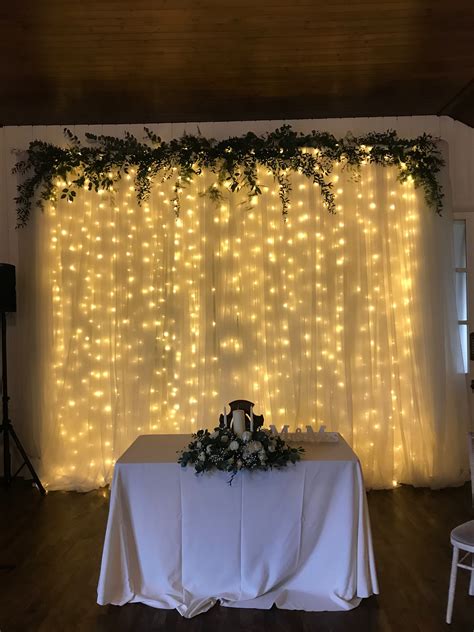 Backdrop With String Lights