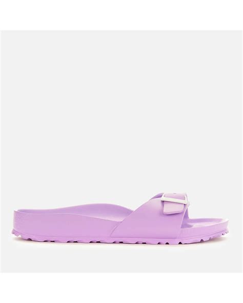 Birkenstock Madrid Eva Single Strap Sandals In Purple Lyst