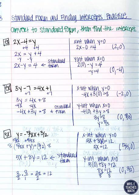 Pin On Algebra 1 Interactive Notebook
