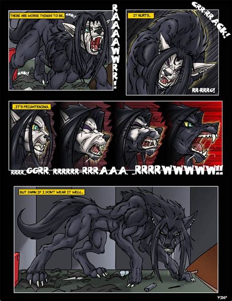 Goth Werewolf Girl Comic Page