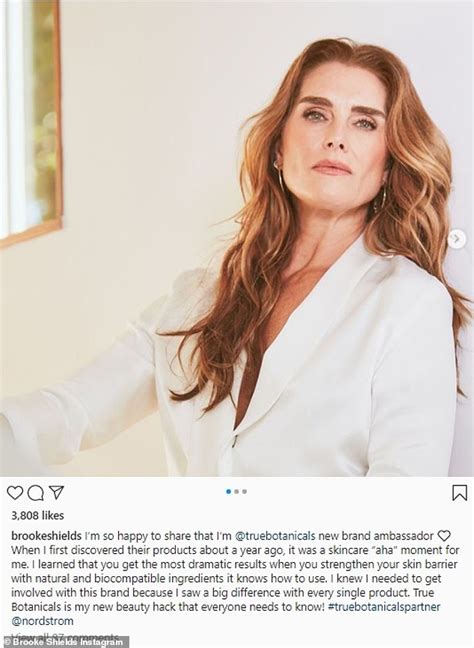 Brooke Shields Stuns In New Skincare Campaign Daily Mail Online