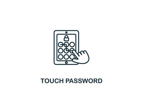 Touch Password Icon Graphic By Aimagenarium · Creative Fabrica