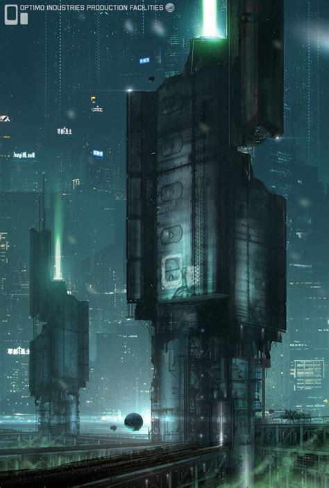 Arcology Towers By Simon Fetscher 2019 06 11 Cyberpunk City Arte
