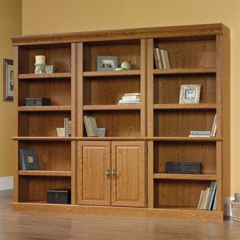 Sauder Orchard Hills Wall Bookcase In Carolina Oak Finish Cymax Business