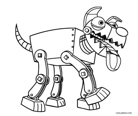 Paw Patrol Robo Dog Coloring Page Coloring Pages