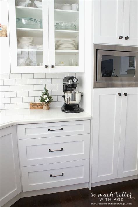 If you are considering white to from traditional to contemporary, rustic farmhouse, shaker, or sleek and streamlined transitional. Black Kitchen Cabinet Hardware the Most White Cabinet ...
