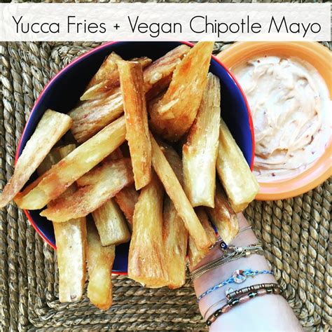 This spicy homemade vegan chipotle mayo can easily be whipped up in just minutes. Vegan Yucca Fries + Chipotle Mayo | The Friendly Fig