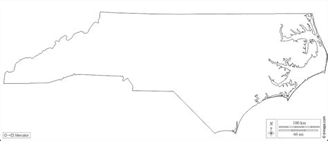 Choose from north carolina map outline stock illustrations from istock. North Carolina free map, free blank map, free outline map ...