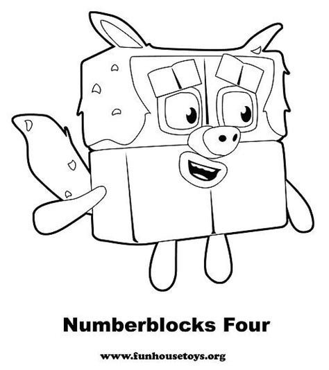 Happy Numberblocks Two Coloring Pages Numberblocks Coloring Pages