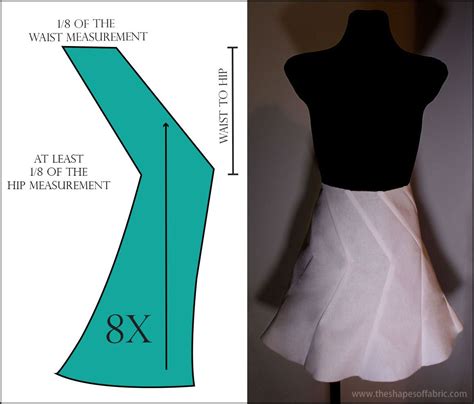 Lets Draft Some Panel Skirts The Shapes Of Fabric Paneled Skirt