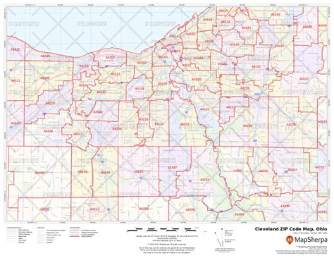 Cleveland Ohio Zip Code Map