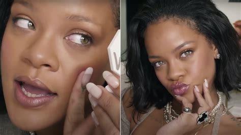 Rihannas New Summer Fenty Face Tutorial Introduces The Cheeks Out Collection Allure