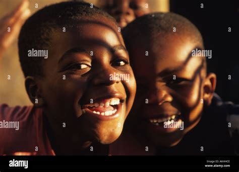 Smiling African Children Bulawayo Zimbabwe Africa Stock Photo Alamy