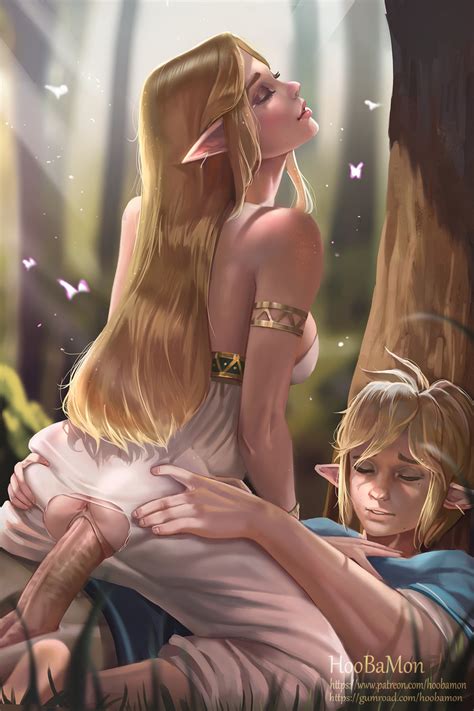 Link And Princess Zelda The Legend Of Zelda And More Drawn By Hoo Bamon Danbooru
