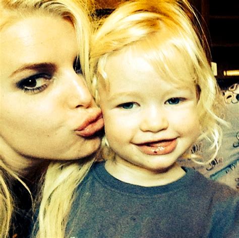 jessica simpson kisses daughter maxwell drew in new instagram picture