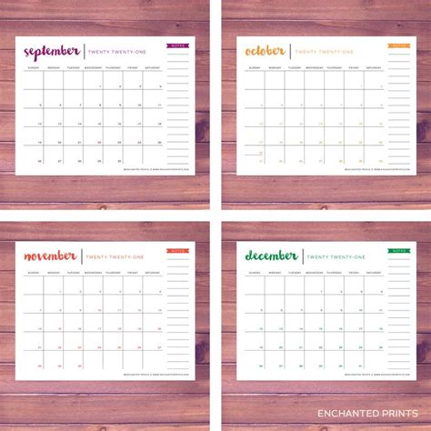 Download or print this free 2021 calendar in pdf, word or excel format. Simple 2021 Printable Calendar 12 Month Calendar Grid | Etsy