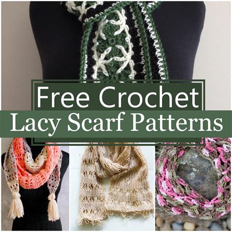 15 easy lacy crochet scarf patterns for beginners craftsy