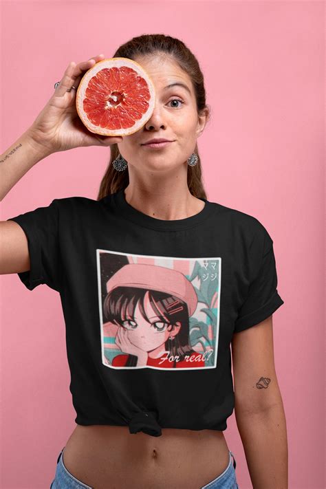 Maji 90s Anime Girl Harajuku Shirt Anime Tee Anime Shirt Etsy
