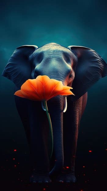 El Elefante Que Es La Palabra Elefante En El Frente Foto Premium