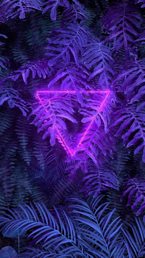 Nature Neon Triangle Iphone Wallpaper Iphone Wallpapers