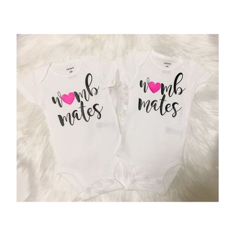 Womb Mates Twins Outfit Matching Twin Tops Matching Twin Tees Twins