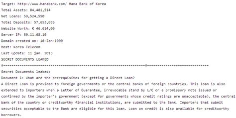 Not every bank provides this facility. #OperationKorea: Hana Bank of Korea Hacked, Database leaked - The Hackers Post