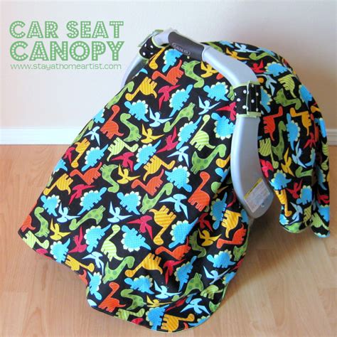 To make the straps place right sides of front and back fabric together. stayathomeartist.com: car seat canopy...