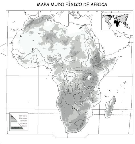 Imprime el mapa físico mudo de asia (bájalo desde aquí) y mirando el mapa superior, localiza sobre él los siguientes puntos de interés geográficos.será prioritaria la buena localización de los puntos señalados en negrita. Mapa Mudo De Africa Fisico