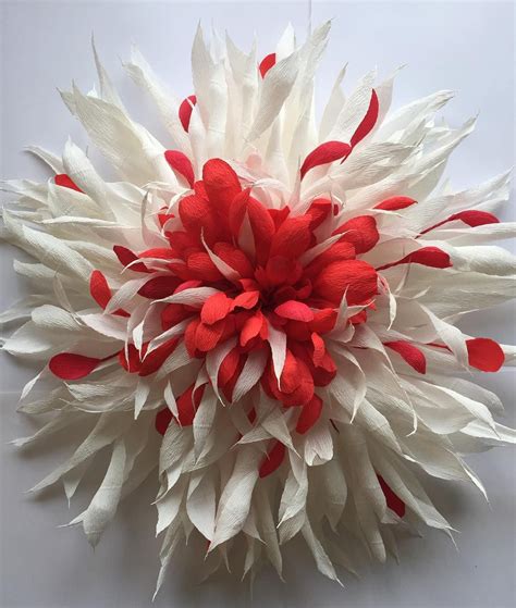 Berries And Ice Handmade Crepe Paper Christmas Flower By
