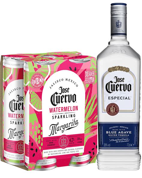 Jose Cuervo Especial Silver Tequila 700ml And Watermelon Margarita 4x330ml Bundle Unbeatable