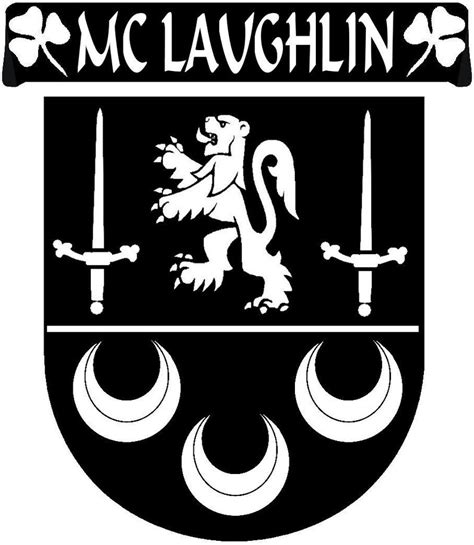 Mclaughlin Irish Coat Of Arms Kilt Pin Etsy